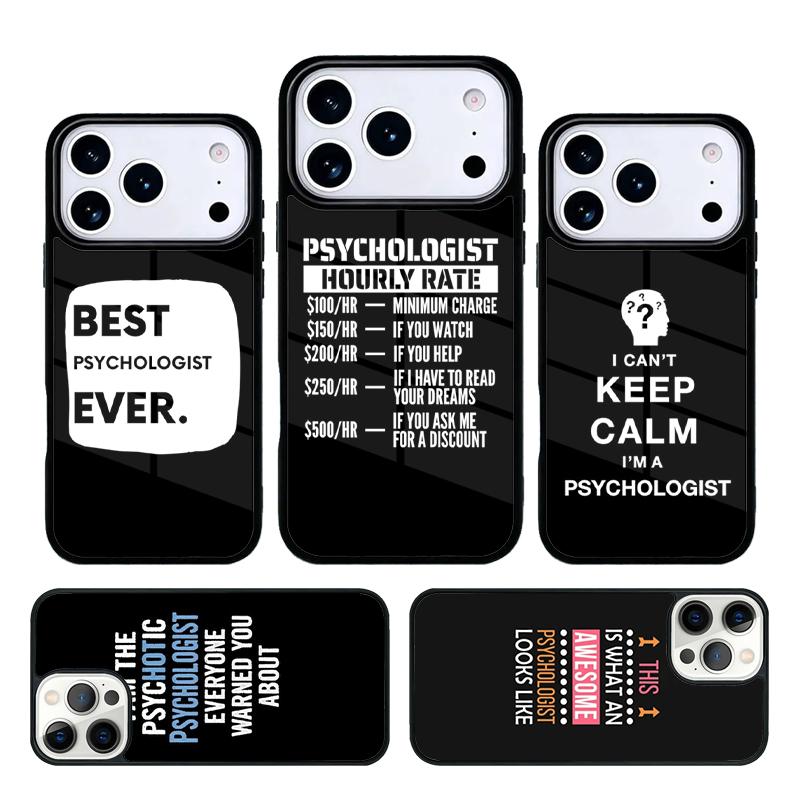 Vintage Awesome Psychologist Profession Psychology Phone Case Cover for IPhone 11 12 13 14 15 16e 17 Pro Max for IPhone 17 Air