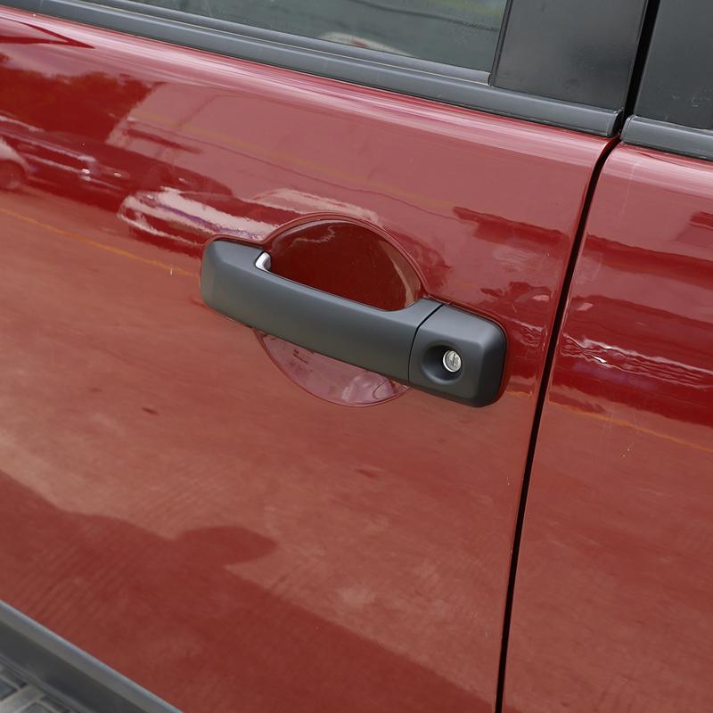 For Toyota FJ Cruiser 2007-2021 ABS Carbon Fiber/Silver/Matt black Car Outer Door Handle Cover Trim Auto Accessories Stickers