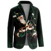 Men's Ugly Christmas Corduroy Warm Pocket Suit Jacket Cardigan Men's Casual Suit