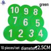 Numbered Football Training Marker Discs