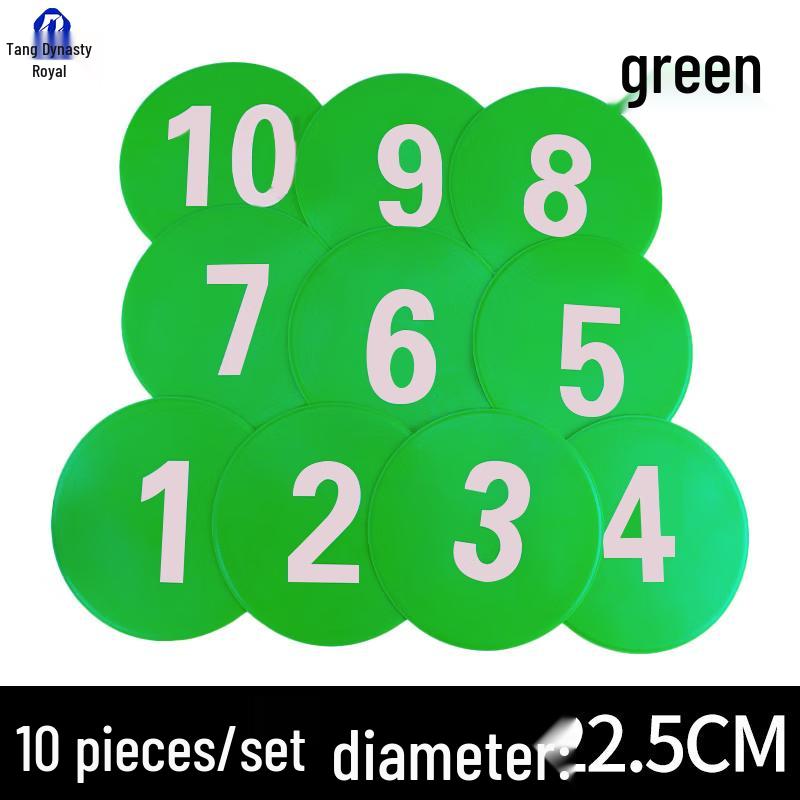 Numbered Football Training Marker Discs