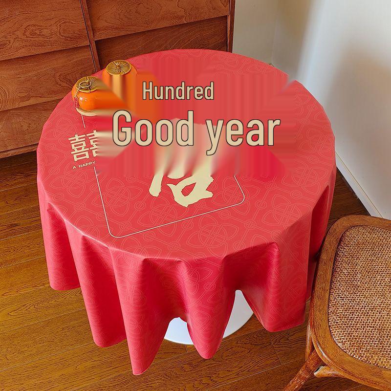 Changbaosen Red Disposable Wedding Tablecloth