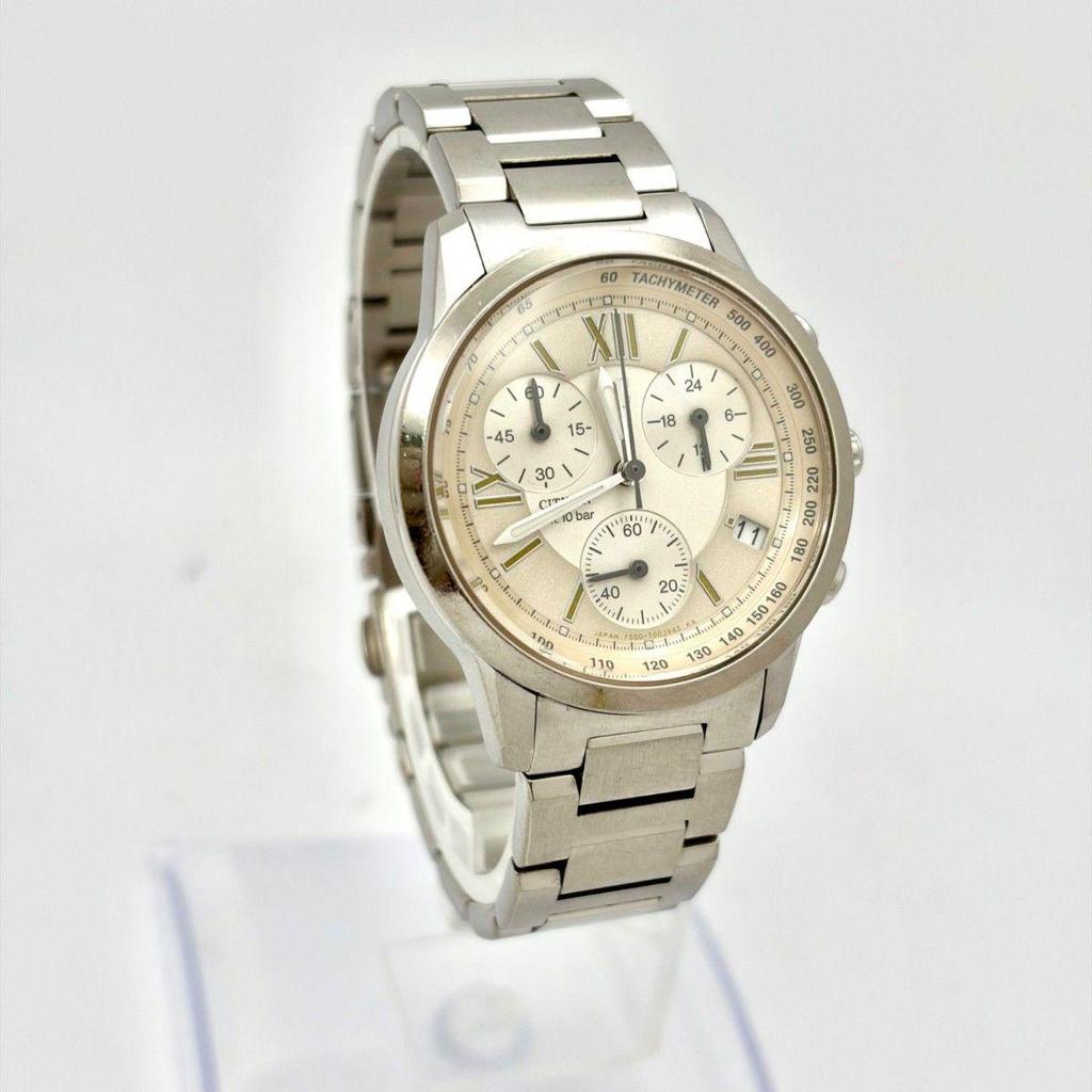 Used [New battery] CITIZEN xC Cross Sea Ladies Watch Chronograph F500-T002382 2D1673