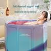 Portable Folding Bath Barrel for Adults & Children - PVC, No Installation Required