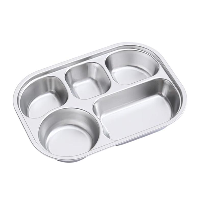 

304 Stainless Steel Divided Lunch Tray