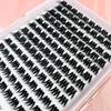 Natural Handmade 16mm Cluster Full Strip Eyelashes Extension Waterproof Single Lashes for DIY Lash Extension at Home