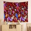 LE CIRCLE NUMÉRIQUE INCROYABLE Dessin Animé Tapisserie Colorée Accrochage Mural Hippie Fleur Tapis Muraux Décor de Dortoir Art Mural Décor
