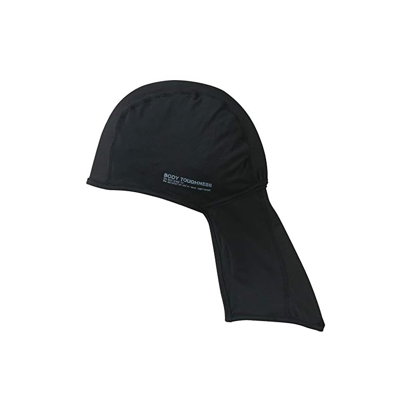 Otafuku Glove Summer Head Cap with Cover [Sweat-wicking, Quick-drying, Cooling, Deodorizing, Stretch, UV Protection, Men's] JW-613 Black, Free Size