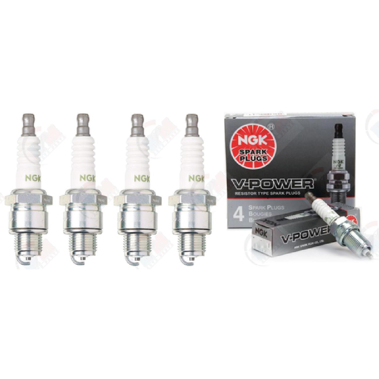 BP8HN10  V-POWER  Spark Plugs 4838 BP8H-N-10 (Set of 4)