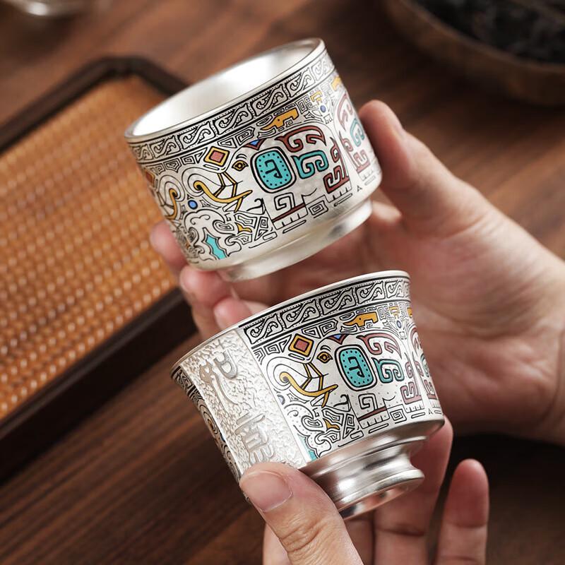 Chaxun Silver-Glazed Ceramic Master Tea Cup