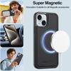 LC.IMEEKE L2 Series for iPhone 15 Case PU Leather Wallet Detachable Magnetic Phone Cover