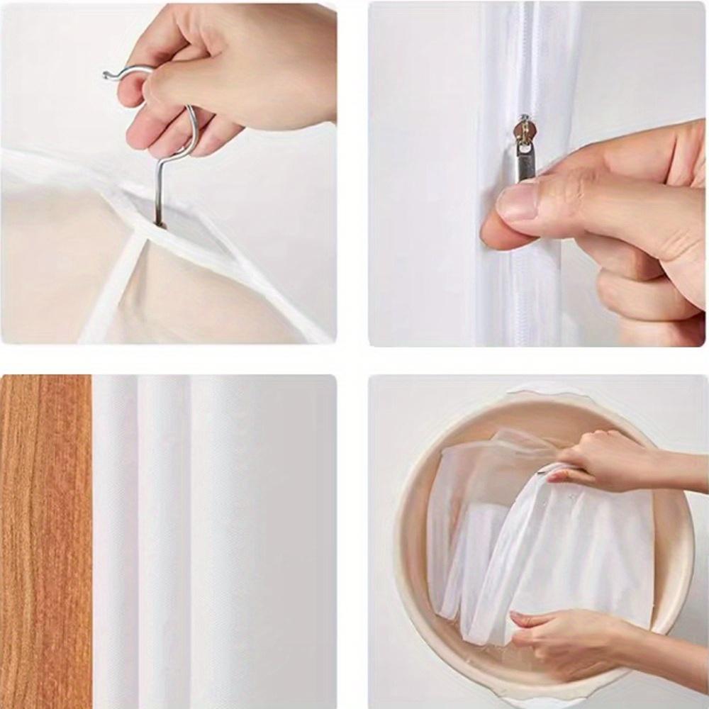 [Heavy-Duty Garment Bags] 5pcs Heavy-Duty Waterproof Garment Bags|Zippered Clothes Protectors,Hanging Closet Organizer,Dustproof&Wrinkle,Without Hooks