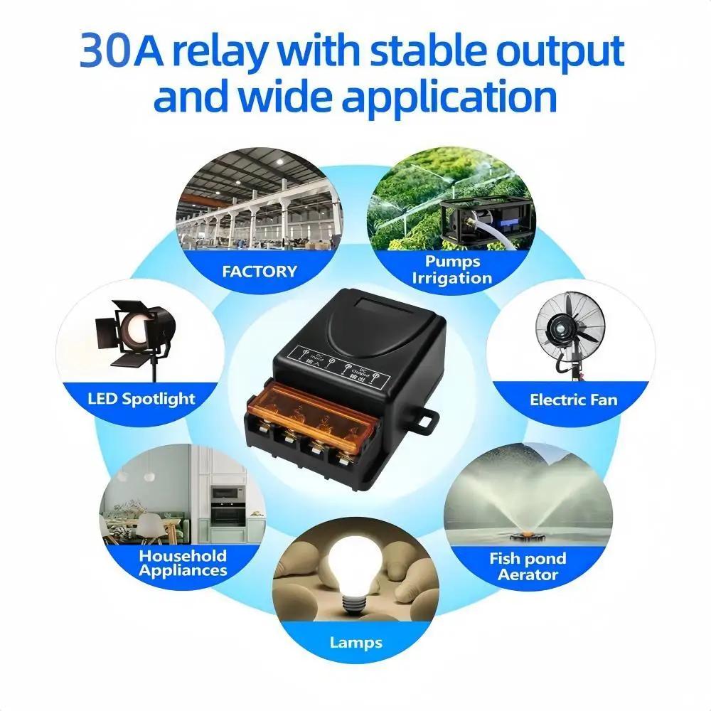 433Mhz Remote Control Switch AC220V 30A Hign Power Remote Control Transmitter for Water Pump Motor LED/Electric Appliance