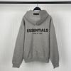 FOG ESSENTIALS Flocked Pullover Hoodie Mens Casual Sweatshirt Youth Streetwear