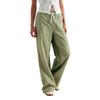 Pantaloni Larghi da Donna Casual a Nove Punti Pieghe Coulisse Vestibilità Larga Pantaloni Vita Elastica Vestibilità Comoda