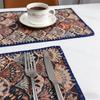 12x18 Inch Washable Cotton Linen Non-Slip Table Pads Easy Care Durable Home Kitchen Restaurant Party Decor Placemats