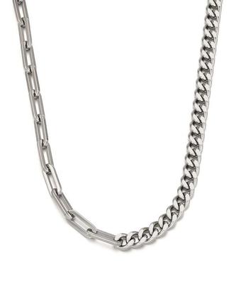 Unisex Yarım Karışık Zincir Kolye OTN122221TSS