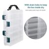 Double Side Plastic Fishing Baits Box Lures Holder Case Large Capacity Accessory