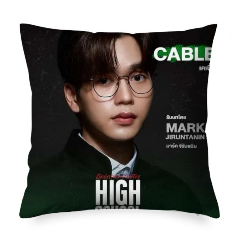 Skynani Nani Hirunkit Sky Wongravee Double-Sided Printing Pillowcase Thai Tv High School Frenemy Drama Stills Home Cushion Cover