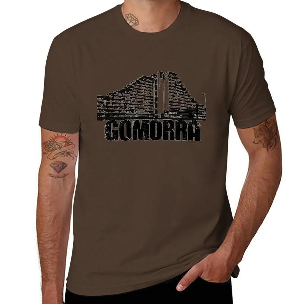 Gomorra T-Shirt ästhetische Kleidung Blanko lustige T-Shirts für Männer