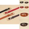 Premium Cow Leather Ladies Fashion Belt With Round Shape Buckle For Office Use