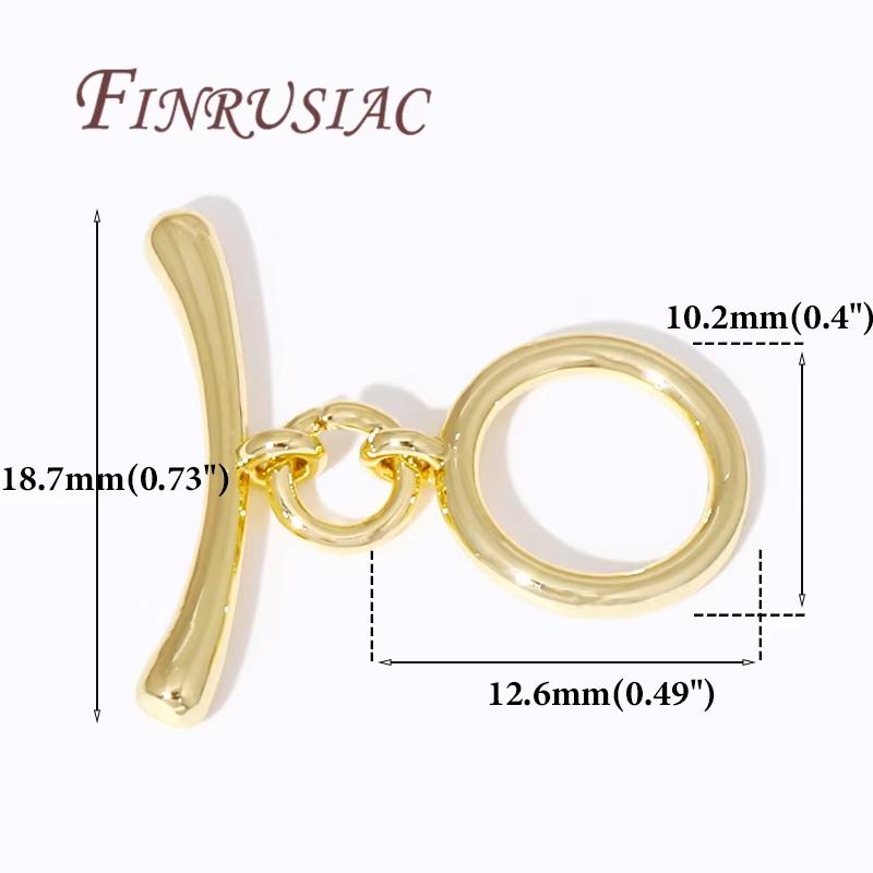 18K Gold Plated Toggle Clasps For Jewelry,Brass Metal Clasps For Bracelets,OT Clasp,Jewelry Making Supplies,DIY Accessories,