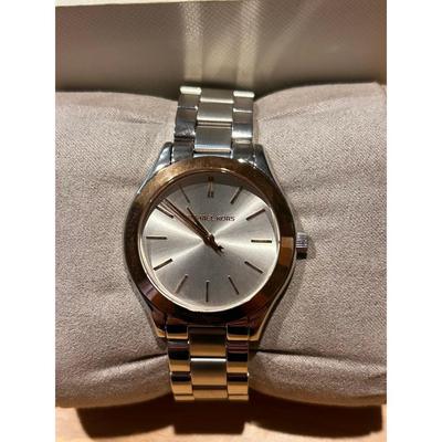 Used MICHAEL KORS Watch Silver Gold Color
