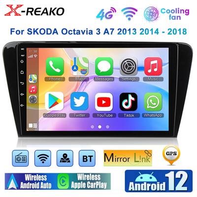 Carplay 2Din Android Autoradio Für Skoda Octavia 3 A7 2013-2018 Autoradio Android Auto Kabellos Autoradio 4G 8Core DSP Subwoofer