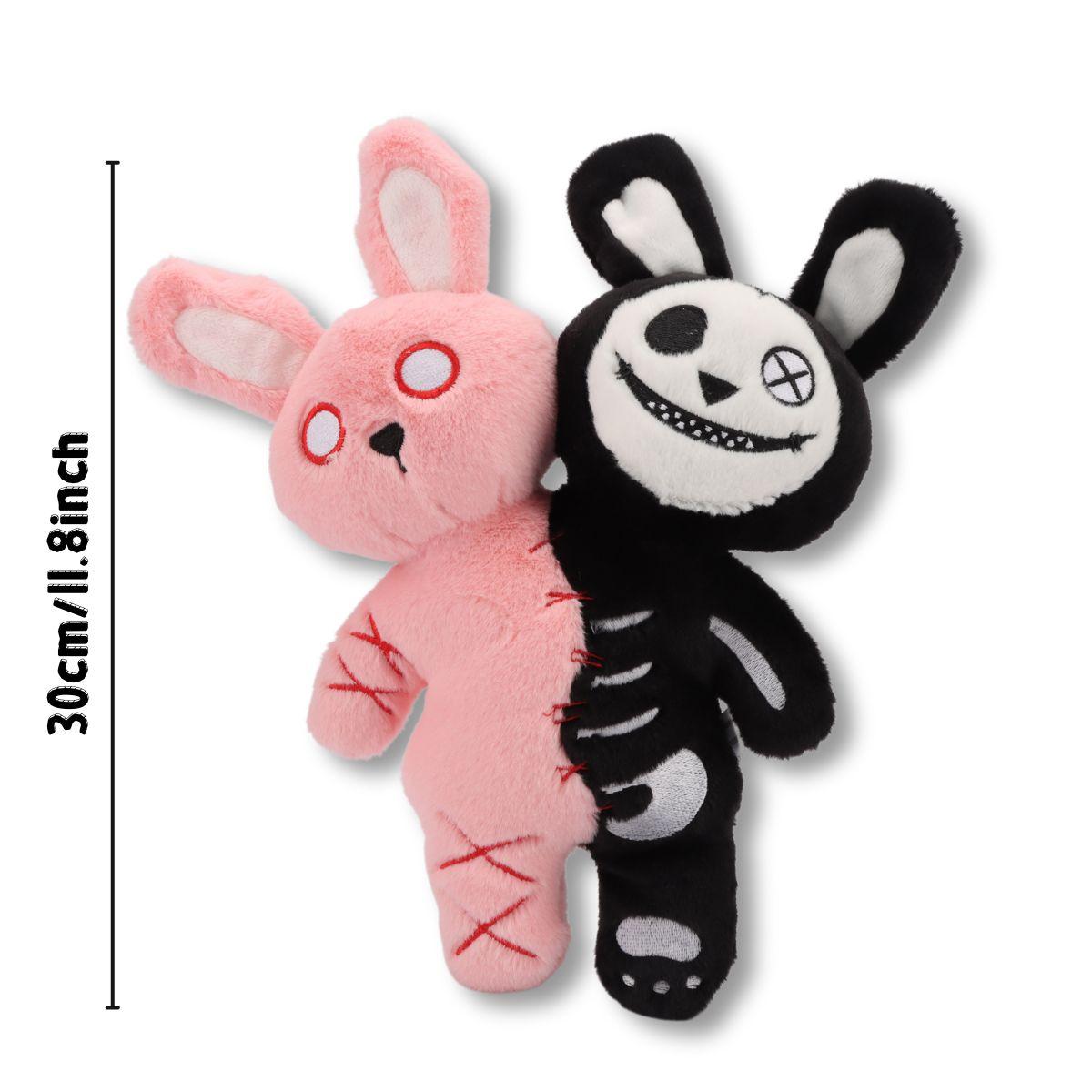 30 см Ужасающие-Готические Плюшевые Кролики для Детей, Игрушки-Животные Ужасов, Плюшевые Кролики, Декор на Хэллоуин, Подарки для Детей