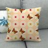 Colorful Butterfly Cartoon Insect Animal Digital Printing Short Plush Pillow Covers For Car Sofa Office Cushion Cover Home Goods