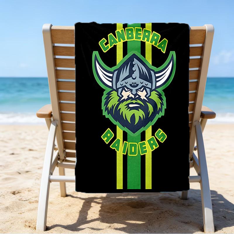 Canberra Logo Quick-Dry Microfiber Beach Towel Super Soft & Absorbent for Bath, Beach, Travel Bath Time Accessory, Fan gifts