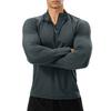 Men's  Fitness  Sports  Quick To Dry  Half Zipper  Self-Cultivation  Pullover  Long Sleeves  Hoodie