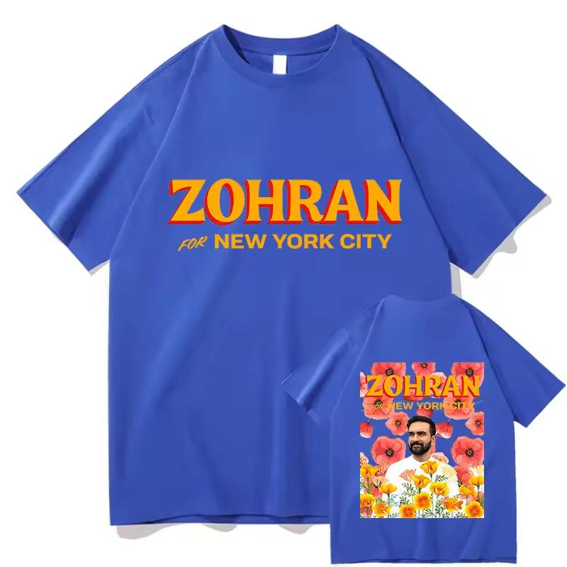 Zohran Mamdani TEES Rapper Graphic Printing Fashion Tshirts Short Sleeve Cotton Unisex Streetwear Hip Hop Men Aesthetic T Shirts