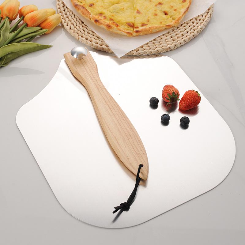 12-calowa zdejmowana drewniana rączka łopatka do pizzy aluminiowa łopatka śrubowa łopatka do przenoszenia pizzy składana do pieczenia