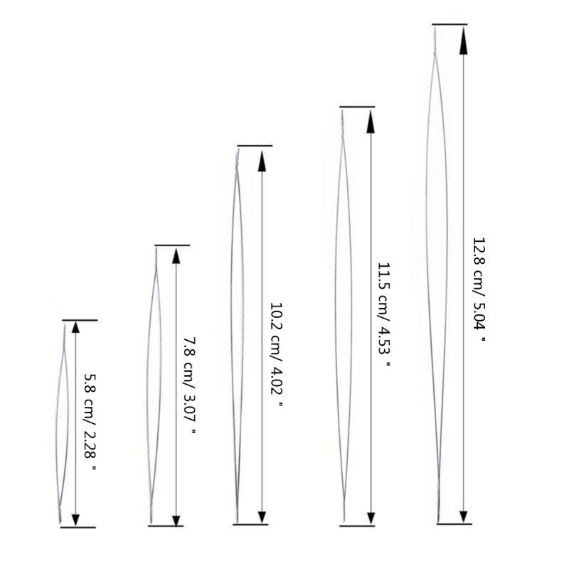 5 Piece Curved Beading Needle Set Stainless Steel Beading Tools Versatile Beaded Threading Pins Jewelry Making Supplies