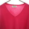 JOURNAL STANDARD Kaschmir 100% Langarm V-Ausschnitt Pullover F rosa Strick Damen Gebraucht