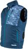 Makita Rechargeable Fan Highly and Breathable Navy Size L Vest, Water-Repellent Fabric, Blue, (FV212DZN)