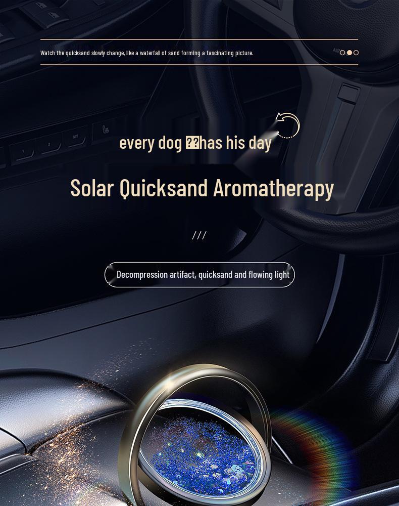 Solar Quicksand Dual-Use Car Air Freshener Ornament