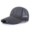 Pánska sieťovaná baseballová čiapka Priedušné letné čiapky Dad Hat Outdoorové rybárske čiapky Bone Gorras Snapback Trucker Cap