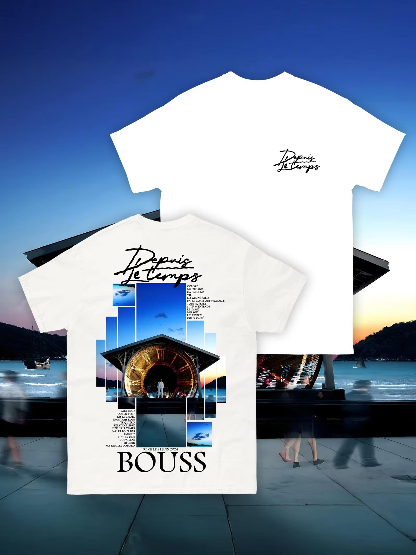 

2026 Summer Rapper BoustTour Graphic Tshirt Mens Fashion Hiphop Retro Cotton Shortsleeved Loose Casual Shirt 4XL