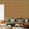 Autumn Plaid Wallpaper Gold, Orange and Ochre 50x1000
