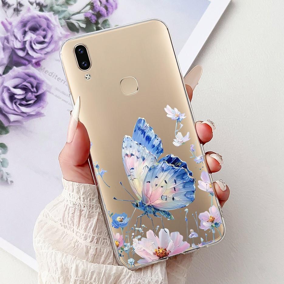 Für Vivo V9 Youth Hülle 1727 1726 Niedliche Liebesherz Bemalte Abdeckung Weiche Dünne Handyhülle Für Vivo Y85 Y89 V 9 Youth VivoV9 6GB Fundas