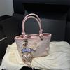 Super fire niche embroidered bag women's 2025 new summer versatile messenger bag fashionable portable bucket bag