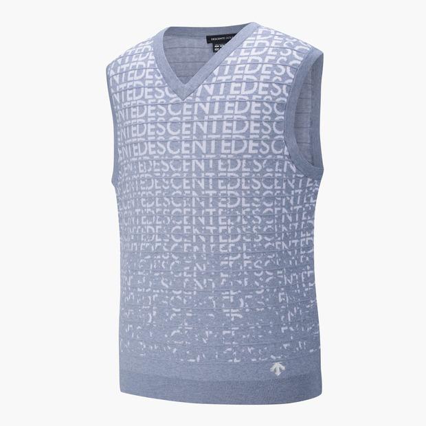 Descente Golf Men'S Knit Pullover V-Neck Vest (Dp11Mfkv23)