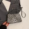 Summer New Design Y2k Leopard Print Small Flap Bag Motorcycle Style Women's PU Leather Shoulder Crossbody Bag
