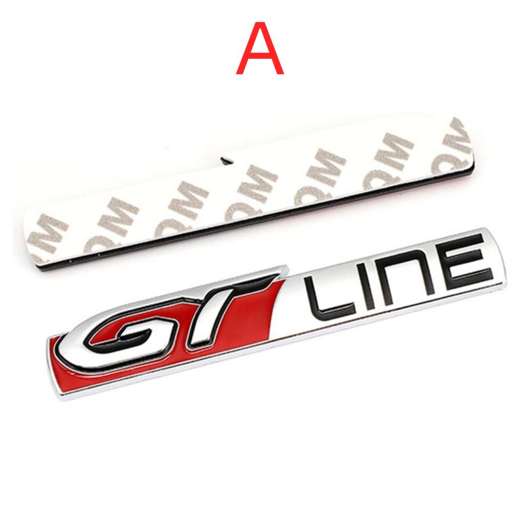 Pro P/eugeot GT Line Logo 308 508 Zadní zavazadlový prostor Znak zadních výklopných dveří Štítky odznaku bočního blatníku 3008 5008 R/enault Nálepky K/IA Stinger