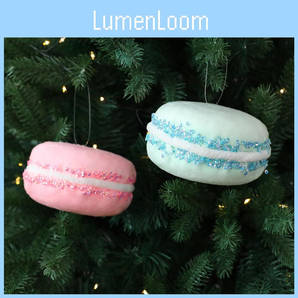 Christmas Fairy Tale Foam Macaron Ornaments For Holiday Tree Decor