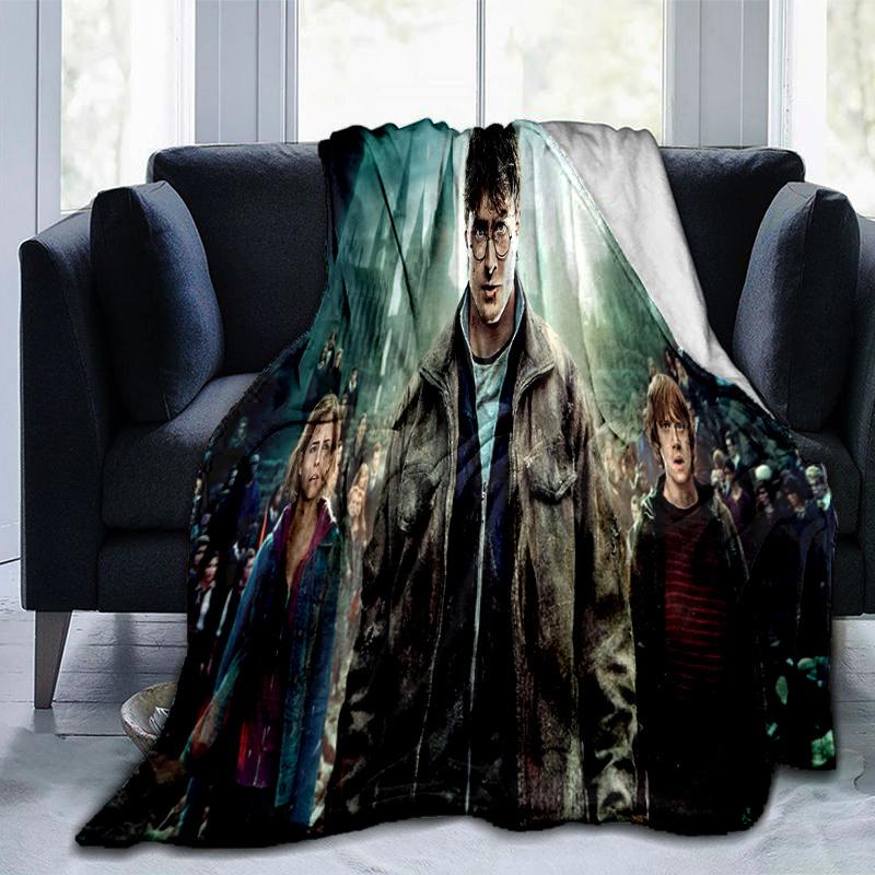 Harry Potter and the Deathly Hallows Part 1 Movie Poster PrintPrint Blanket, Soft Blanket For Sofa Office Bed And Travelling Daughter Birthd