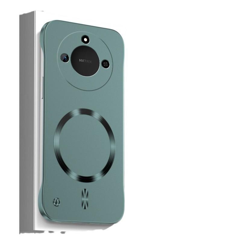 Applicable To Honor X60 Mobile Phone Case Borderless Magnetic Suction Ring Honor X50GT Hard Case Magnetic Suction Heat Dissipation and Anti-drop Cover