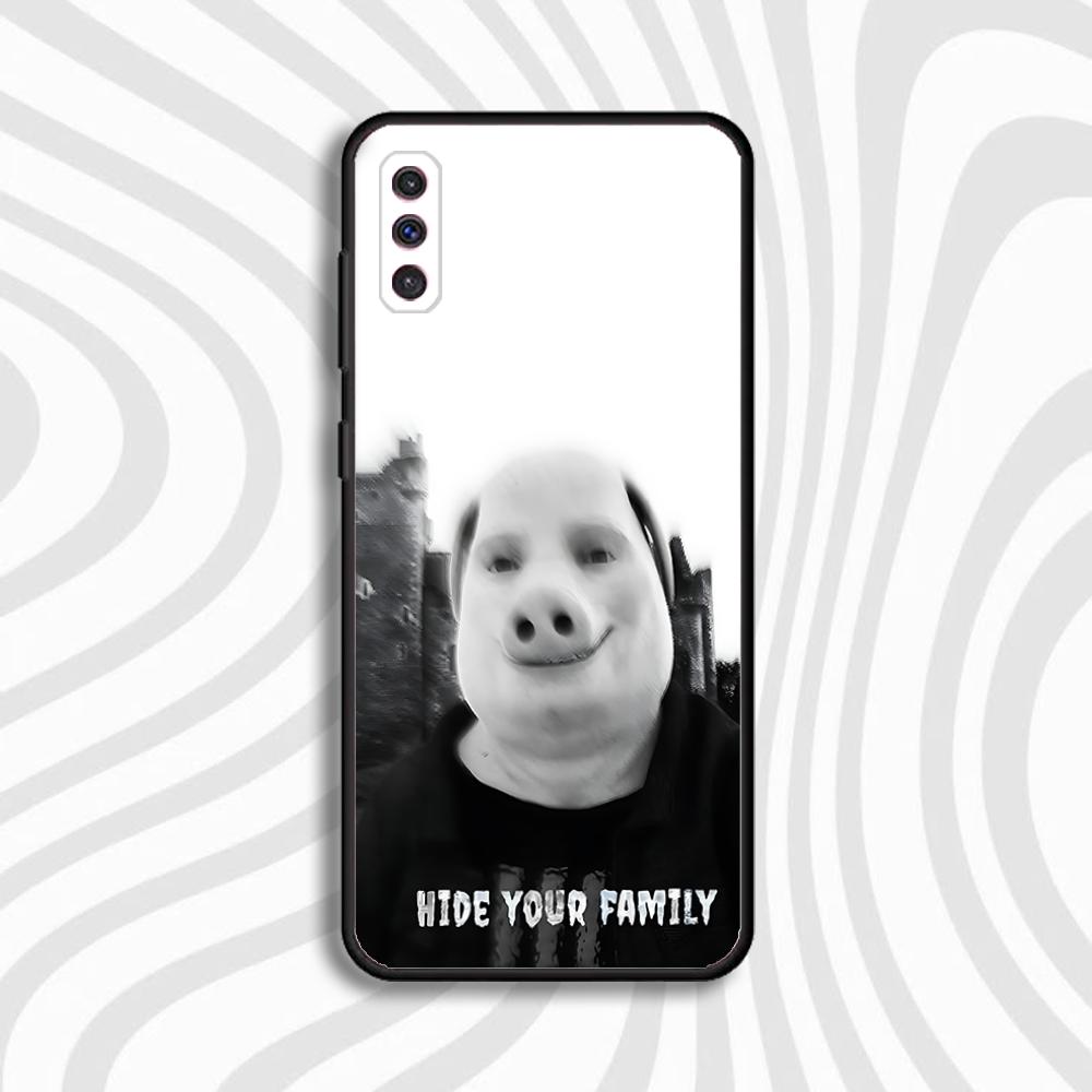 John Pork is Calling Answer Call Phone Case For Samsung S 25,24,23,22,30,21,10,9,Ultra,Plus,Lite,FE,4,5 G Black Soft Case